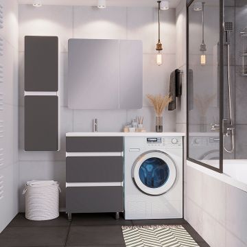 Тумба напольная Stella (Стелла) Polar Корделия 60, SP-00001043 Серый, Белый