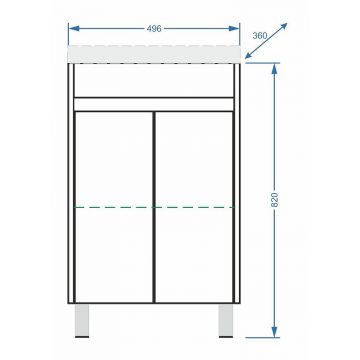 Тумба напольная Stella Polar (Стелла Поляр) Фаворита 50, SP-00000162 белый