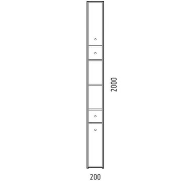 Шкаф-пенал Corozo (Корозо) Энри 20 Z2 универсальный SD-00000582 белый