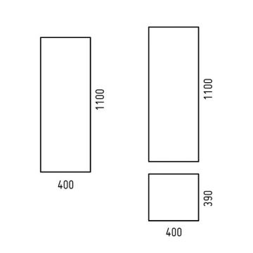 Шкаф-пенал Corozo (Корозо) подвесной Огайо 40 универсальный SD-00000631 белый
