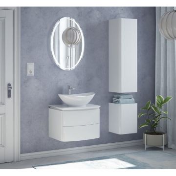 Шкаф-пенал Corozo (Корозо) подвесной Огайо 40 универсальный SD-00000631 белый