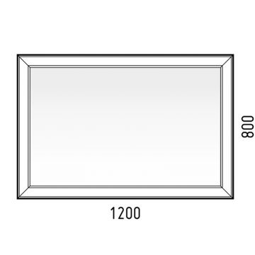 Зеркало LED Corozo (Корозо)Барго 1200х800, сенсор SD-00000860 белый
