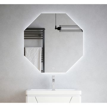 Зеркало LED Corozo (Корозо)Каре 700х700 V, 8 граней, сенсор SD-00000962 белый