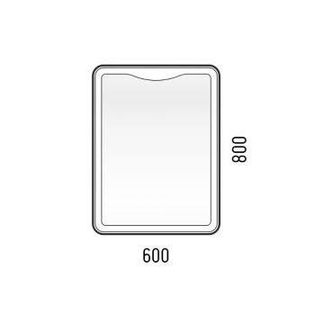 Зеркало LED Corozo (Корозо)Орли 600х800, сенсор SD-00000919 белый