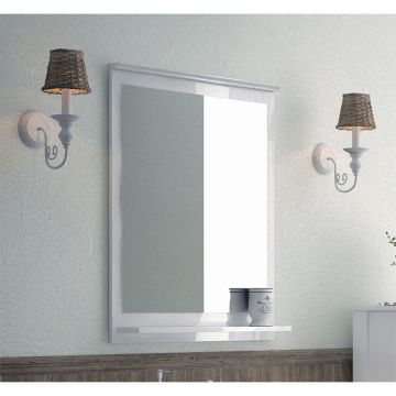 Зеркало Corozo (Корозо) с полкой Блюз 65 SD-00000002 белый