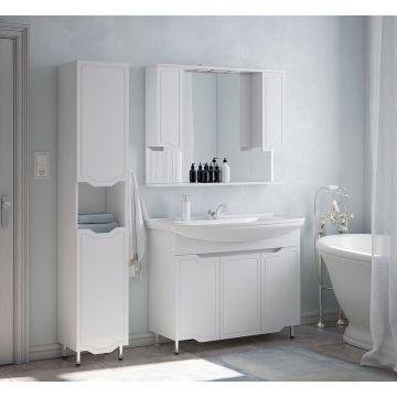 Зеркало-шкаф Corozo (Корозо) Мирра 105/С SD-00001545 белый