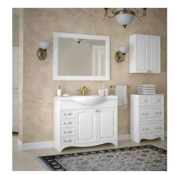 Зеркало Corozo (Корозо) Классика 105 универсальный SD-00000268 белый