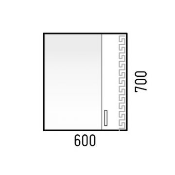 Зеркало-шкаф Corozo (Корозо) Олимп 60 SD-00000653 белый