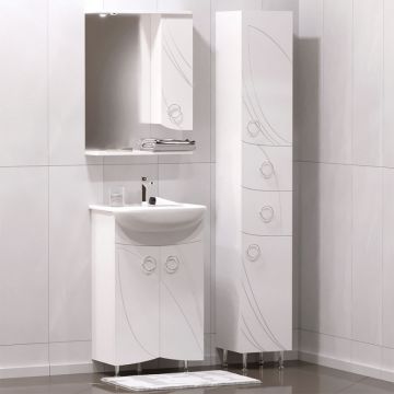 Зеркало-шкаф Corozo (Корозо) Ультра Флора 55/С SD-00000301 белый