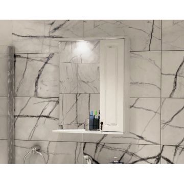 Зеркало-шкаф Corozo (Корозо) Элегия Ретро 60, SD-00000006 белый