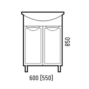 Тумба Corozo (Корозо) Монро 60, SD-00000663 белый