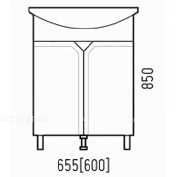 Тумба Corozo (Корозо) Сириус 65, SD-00001438 белый