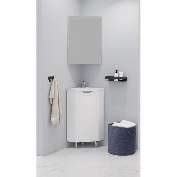 Тумба Corozo (Корозо) угловая Мирра 40, SD-00001642 белый