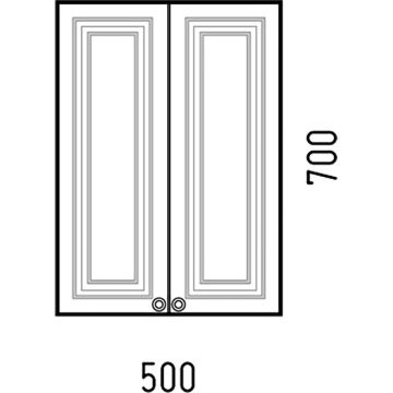 Шкаф подвесной Corozo (Корозо) Леон 50 SD-00000775 белый
