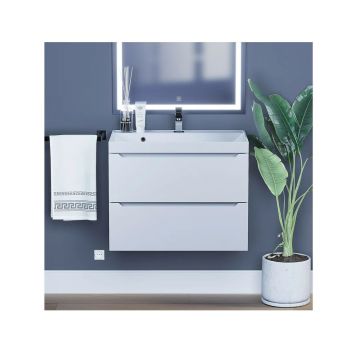 Тумба под раковину для ванной Uperwood (Аппервуд) Tanos подвесная, 70 см, белая