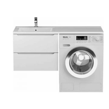 Тумба под стиральную машину Uperwood (Аппервуд) Tanos, 60 см, подвесная, белая