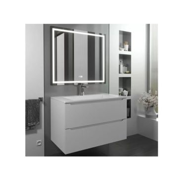 Тумба с раковиной для ванной Uperwood (Аппервуд) , Tanos-Next 80 см, подвесная, белая матовая