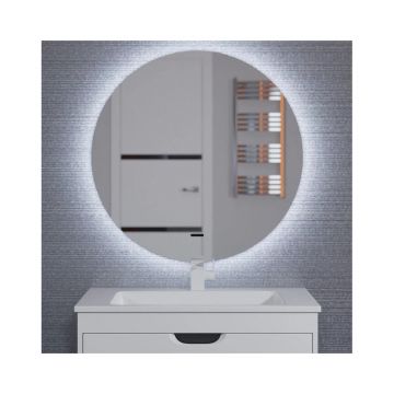 Зеркало для ванной с подсветкой Uperwood (Аппервуд) Modul, 80х80 см, бесконтактный сенсор, антизапотевание, круглое, холодная подсветка