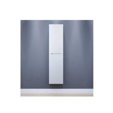 Шкаф-пенал для ванной Uperwood (Аппервуд) Tanos, 33х25,5х150 см, подвесной, универсальный, белая эмаль