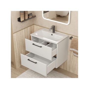 Тумба под раковину для ванной Uperwood (Упервуд) Foster New, 60 см, подвесная, белая TFosterNEW60w