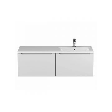 Тумба под раковину для ванной Uperwood (Упервуд) Tanos, 120 см, подвесная, правая, белая 291020262