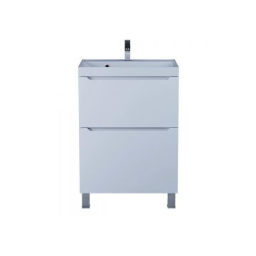 Тумба под раковину для ванной Uperwood (Упервуд) Tanos напольная, 60 см, белая, 2 ящика 291120329