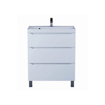 Тумба под раковину для ванной Uperwood (Упервуд) Tanos напольная, 70 см, белая, 3 ящика 291020330