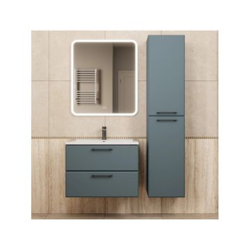 Тумба с раковиной для ванной Uperwood (Упервуд) Foster New, 70 см, подвесная, серый графит KFosterNEW70g