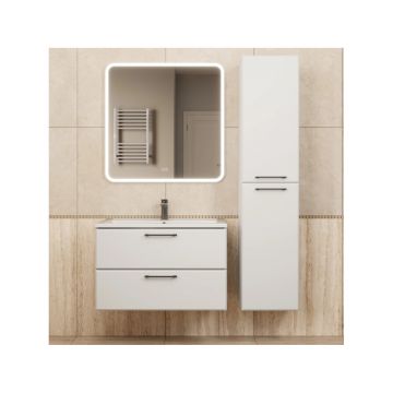 Тумба с раковиной для ванной Uperwood (Упервуд) Foster New, 80 см, подвесная, белая KFosterNEW80w