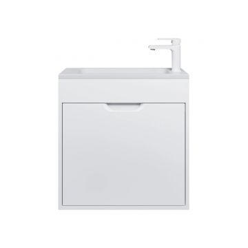 Тумба с раковиной для ванной Uperwood (Упервуд) Modul, 60 см, подвесная, матовая, белая 393020546