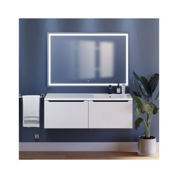 Зеркало для ванной с подсветкой Uperwood Tanos, 120х70 см, LED подсветка, сенсорный выключатель, антизапотевание