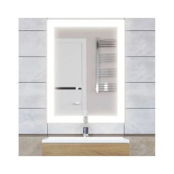 Зеркало для ванной с подсветкой Uperwood Barsa, 60х80 см, LED подсветка, сенсорный выключатель, антизапотевание