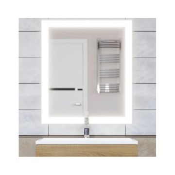 Зеркало для ванной с подсветкой Uperwood Barsa, 70х80 см, LED подсветка, сенсорный выключатель, антизапотевание