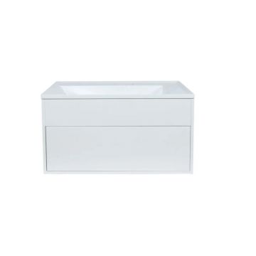 Тумба под раковину для ванной Uperwood (Аппервуд) Lotus Premium, подвесная, 80 см, белая