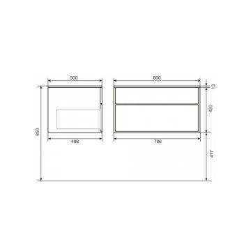 Тумба под раковину для ванной Uperwood (Аппервуд) Lotus Premium, подвесная, 80 см, черная