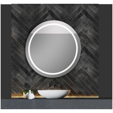 Зеркало Led Xpertials (Икспершиалс) Iris, круглое 80 см: датчик подсветки с диммером и датчик антизапотевания 84354135-36860