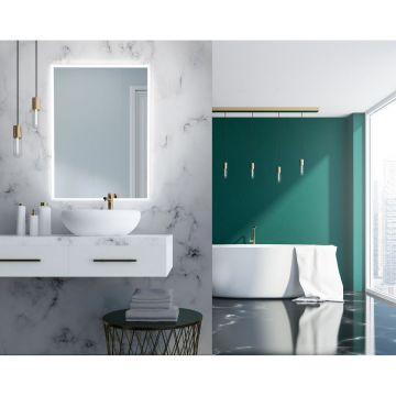 Зеркало Led Xpertials (Икспершиалс) Amira, прямоугольное 120х80 см: датчик подсветки с диммером 84354135-36709