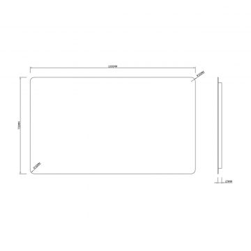 Зеркало RoxenBath (РоксенБаз) Bella Long 120x70 см, 510055-120