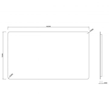 Зеркало RoxenBath (РоксенБаз) Bella Long 140x70 см, 510055-140