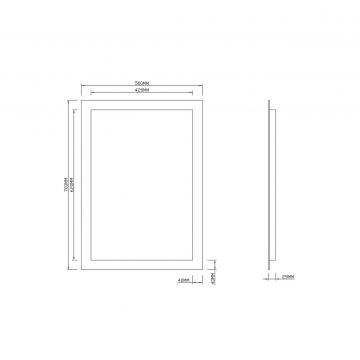 Зеркало RoxenBath (РоксенБаз) Bliss 50x70 см, 510035-50