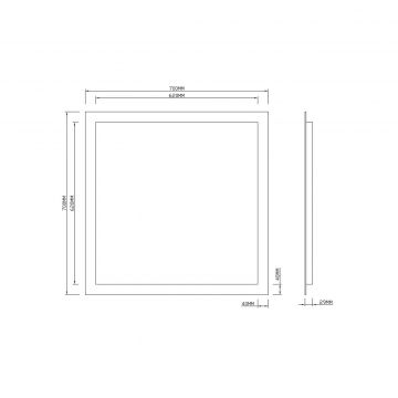 Зеркало RoxenBath (РоксенБаз) Bliss 70x70 см, 510035-70