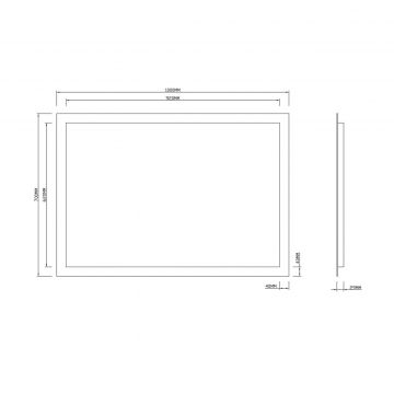 Зеркало RoxenBath (РоксенБаз) Bliss 100x70 см, 510035-100