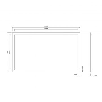 Зеркало RoxenBath (РоксенБаз) Bliss 120x70 см, 510035-120