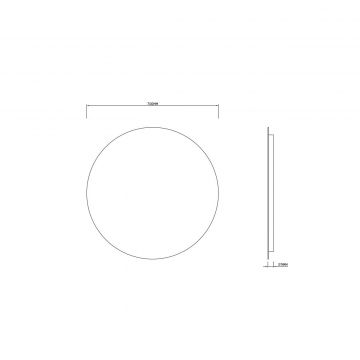 Зеркало RoxenBath (РоксенБаз) Brimen 70x70 см, 510195-70