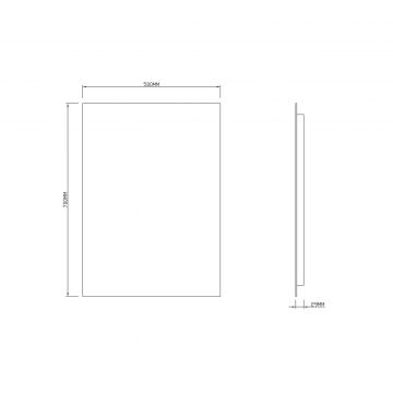 Зеркало RoxenBath (РоксенБаз) Pure 60x80 см, 510175-60