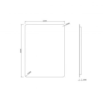 Зеркало RoxenBath (РоксенБаз) Bella 60x80 см, 510055-60