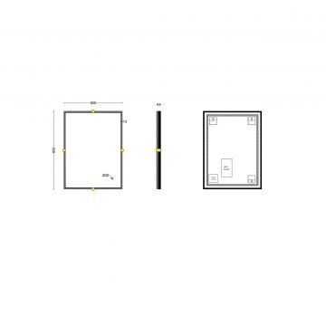 Зеркало RoxenBath (РоксенБаз) Cler 60x80 см, 510010-60