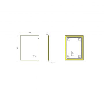 Зеркало RoxenBath (РоксенБаз) Frida 60x80 см, 510215-60