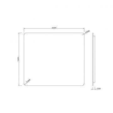 Зеркало RoxenBath (РоксенБаз) Bella 80x70 см, 510055-80