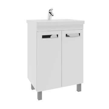 Тумба Vigo (Виго) Plaza 60, tn.PLA.FOS.60.2D напольная, 2 дв. (под раковину Фостер 60) белый